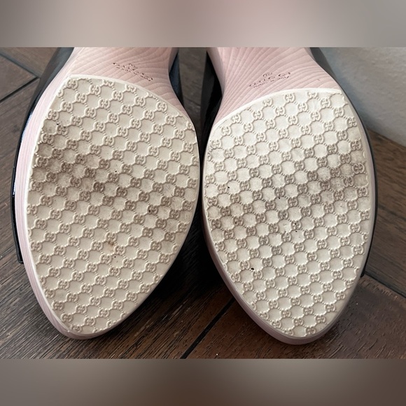 EUC Gucci Hysteria Black Patent Leather Platform Open Toe Sandals Womens size 9 - Picture 13 of 13